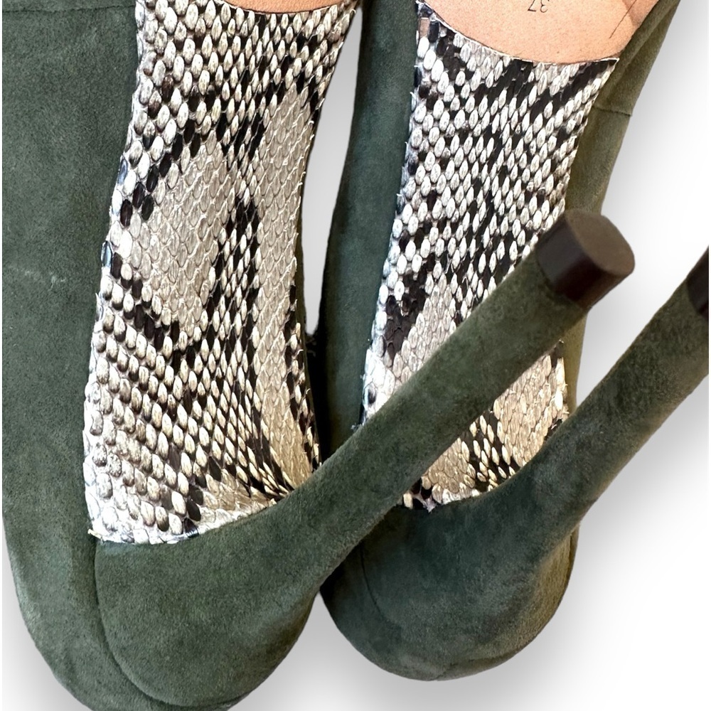 Alexandre Birman Luxury Python Effect Snakeskin S… - image 2